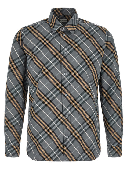 Burberry Multicolor Cotton Shirt With Details