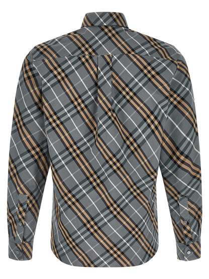 Burberry Multicolor Cotton Shirt With Details