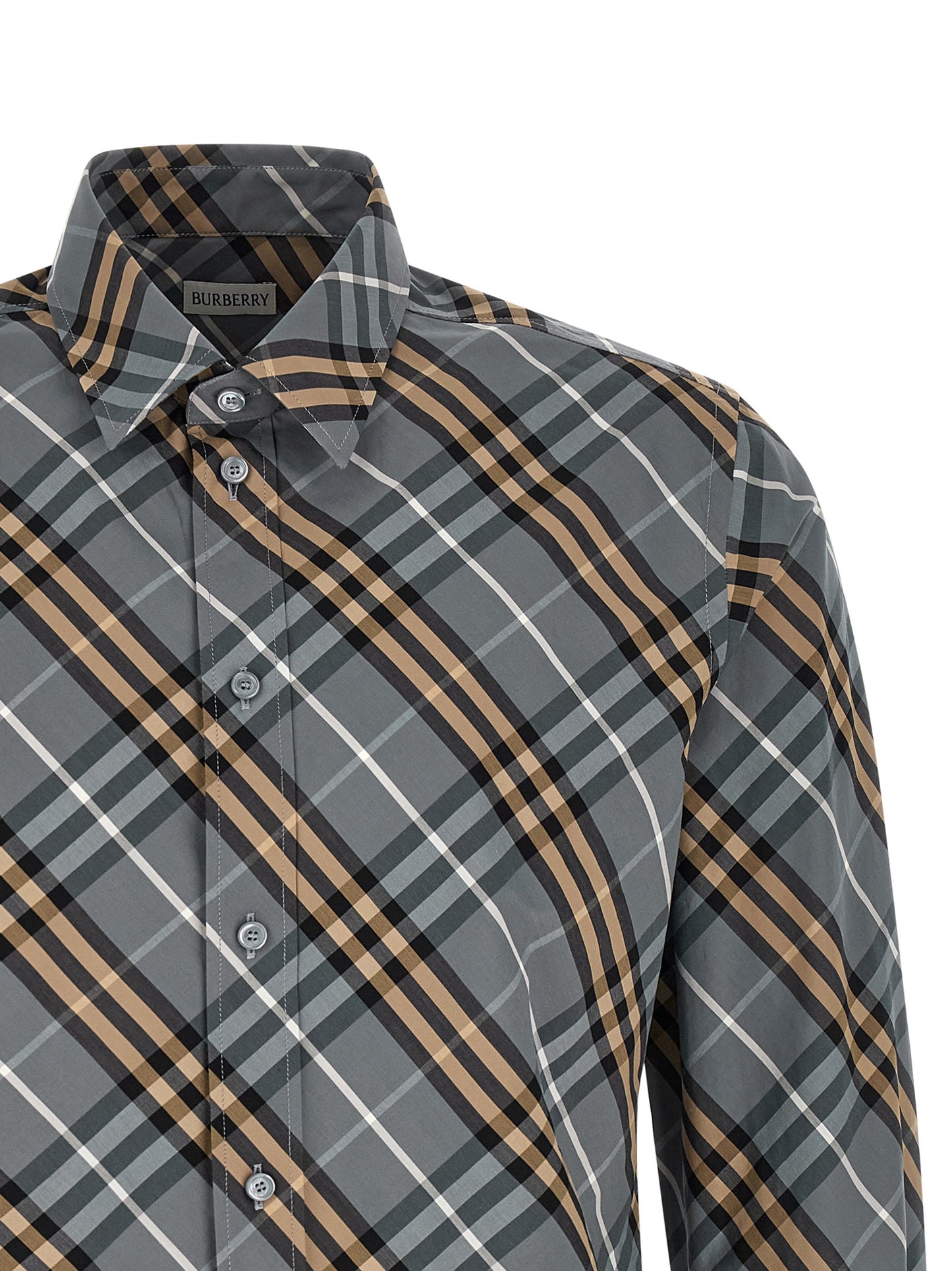 Burberry Multicolor Cotton Shirt With Details