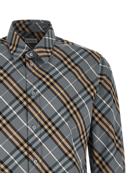 Burberry Multicolor Cotton Shirt With Details