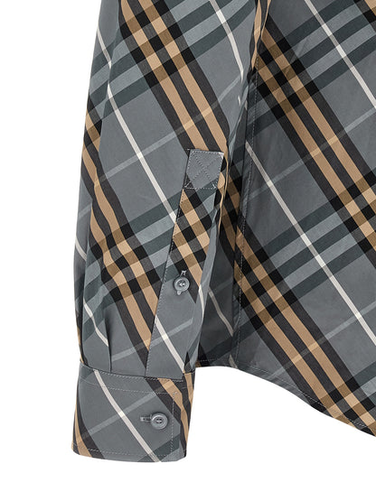 Burberry Multicolor Cotton Shirt With Details
