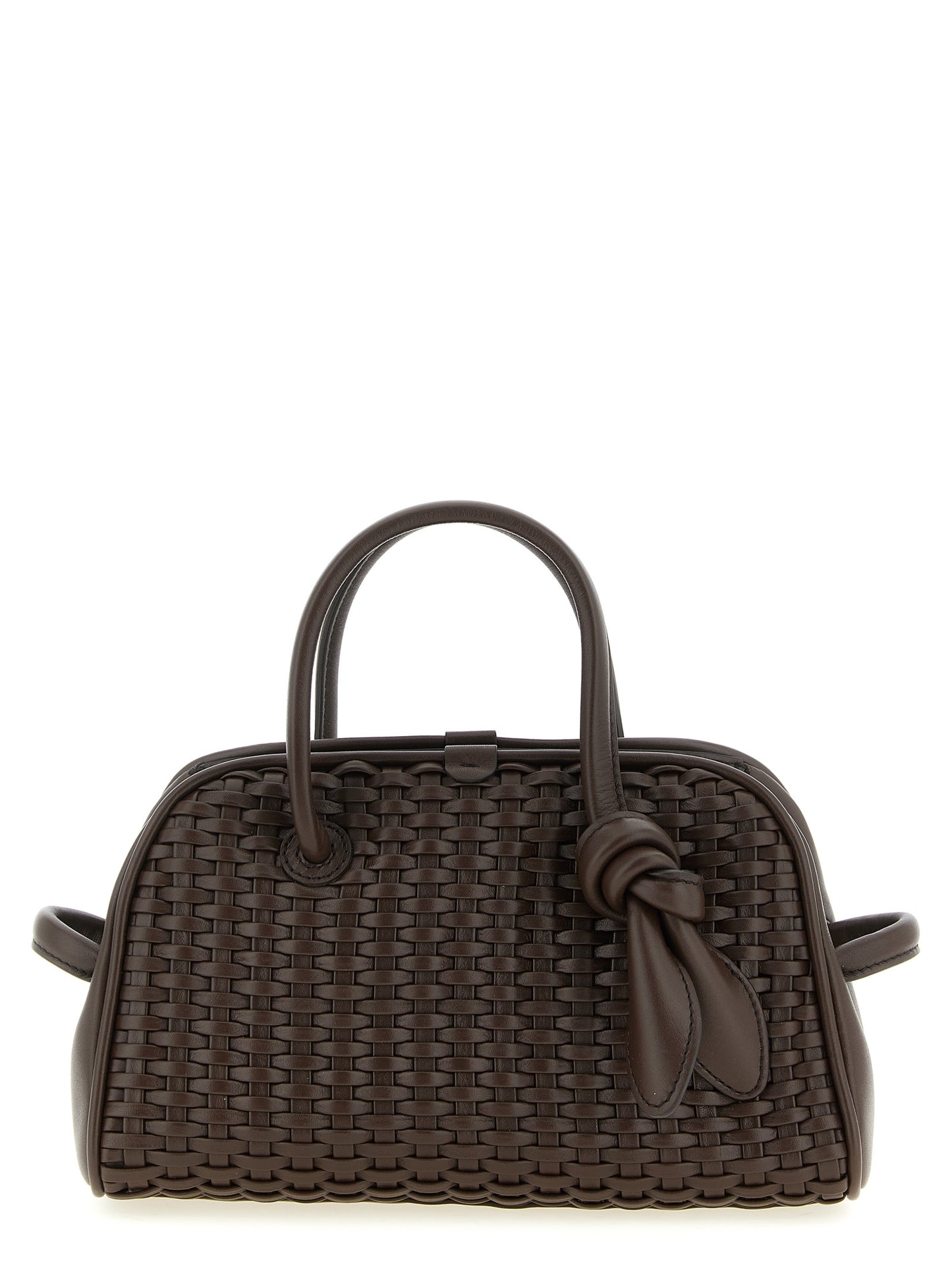 Bolso de mano Jacquemus de algodón marrón