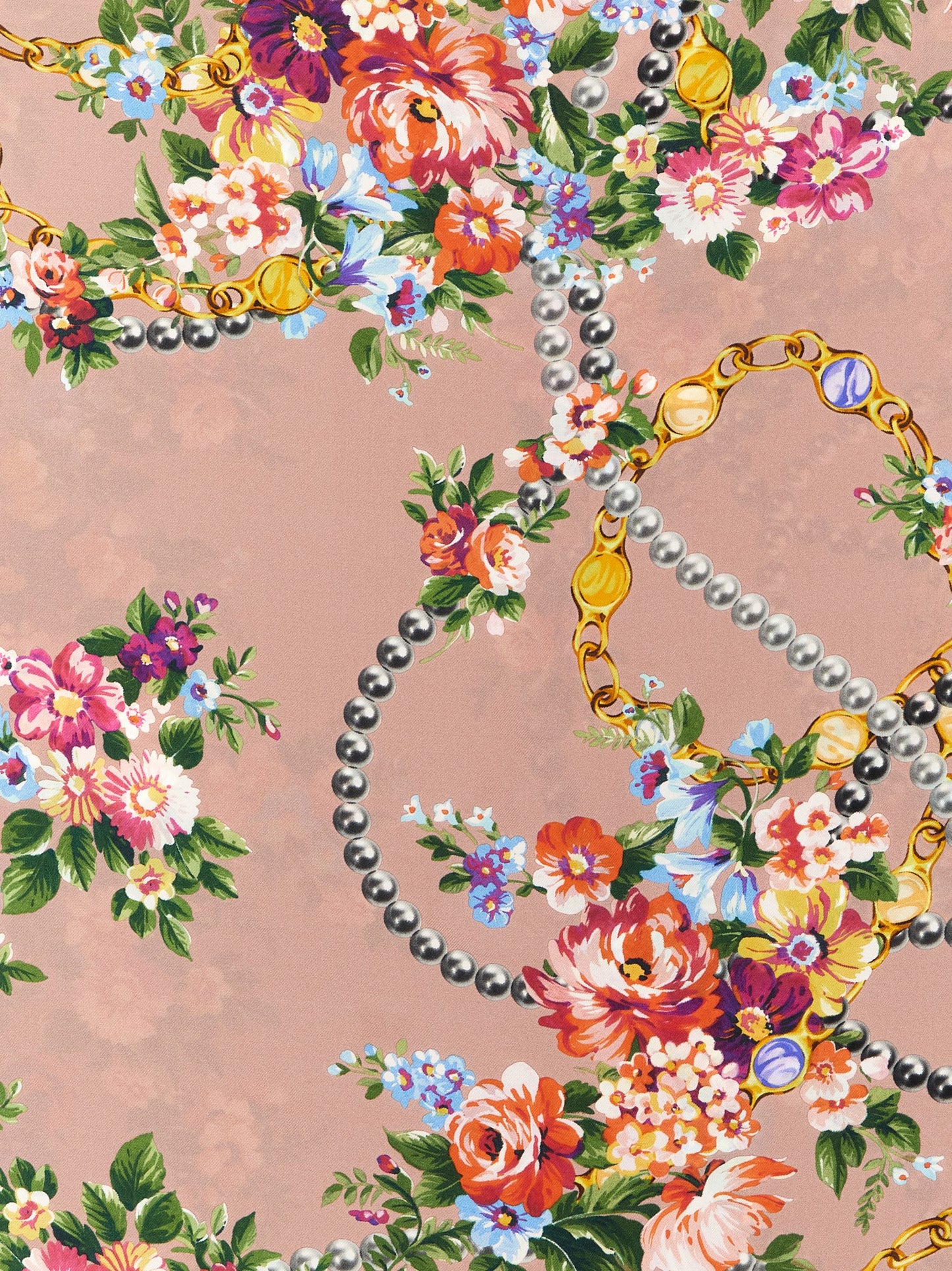 Pañuelo De Seda Azul Con Diseño Detallado De La Marca Dolce & Gabbana