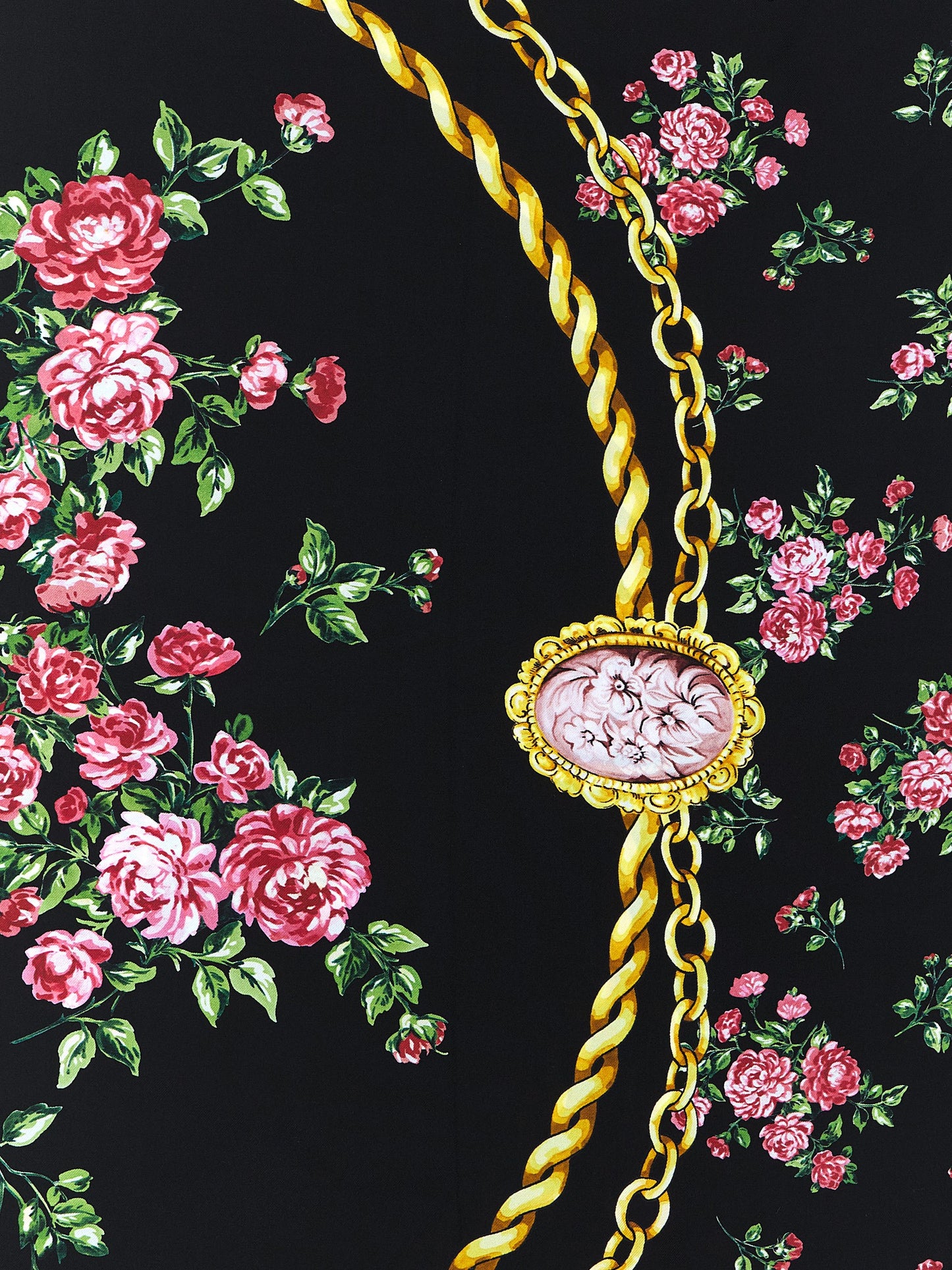 Bufanda de seda negra Dolce & Gabbana