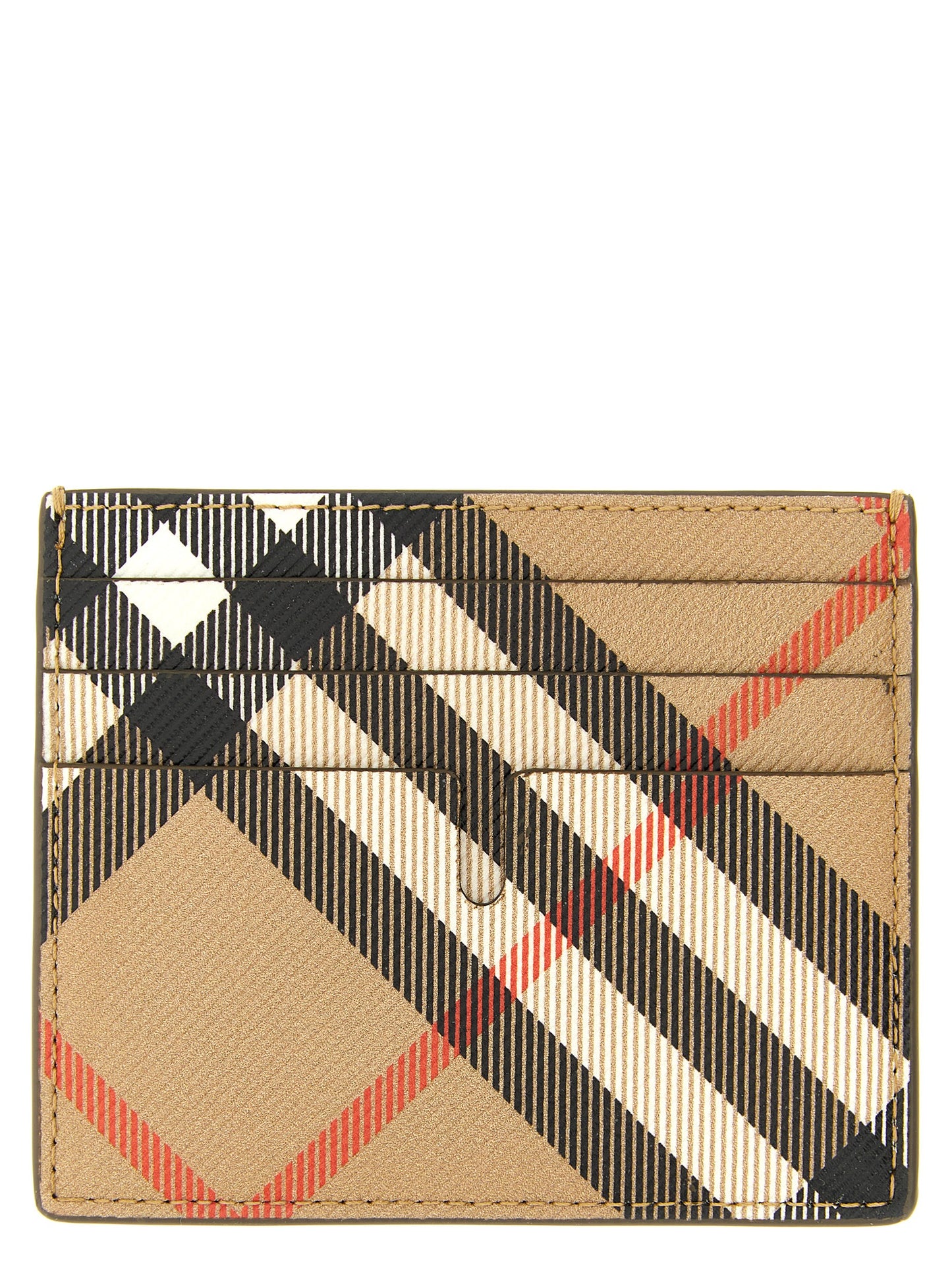 Tarjetero Burberry de polietileno beige