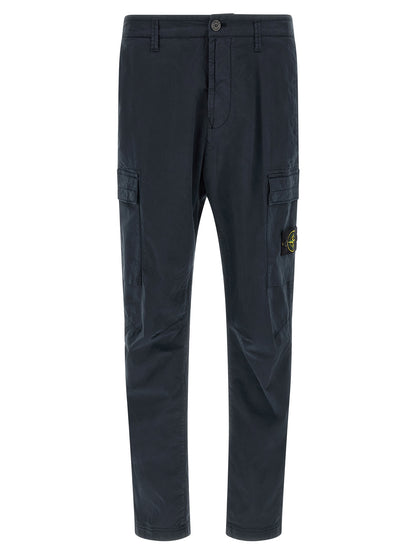 Pantalon cargo Stone Island en coton bleu
