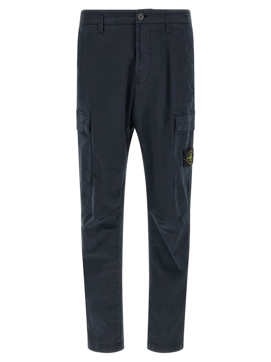 Pantalones cargo de algodón azules Stone Island