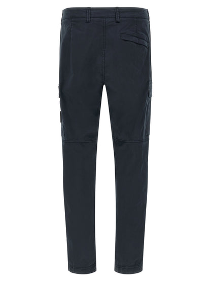 Pantalon cargo Stone Island en coton bleu