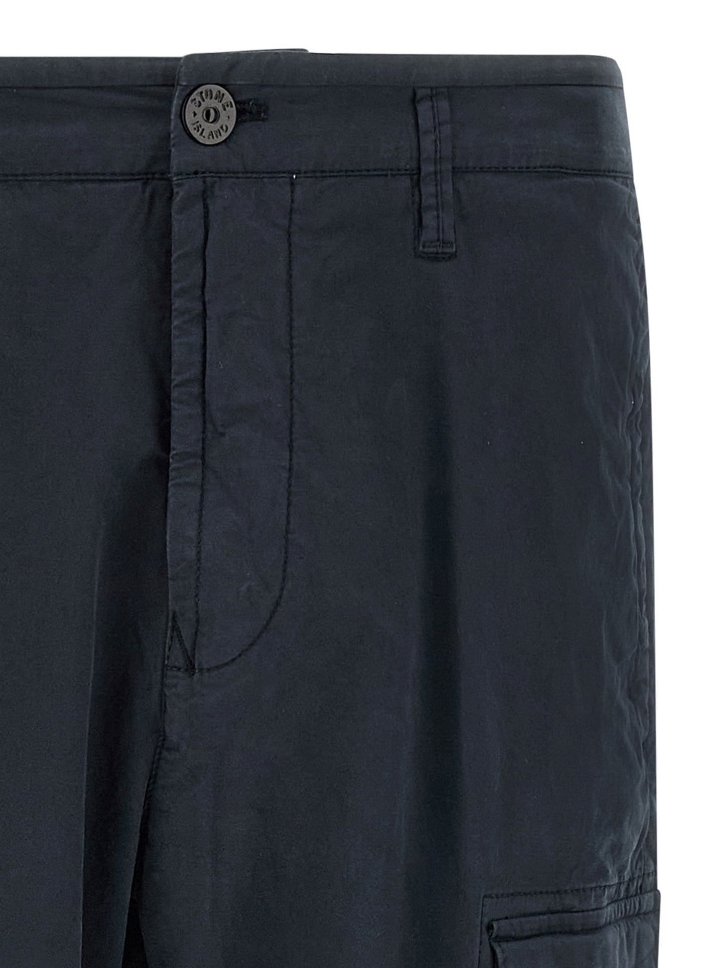 Pantalon cargo Stone Island en coton bleu