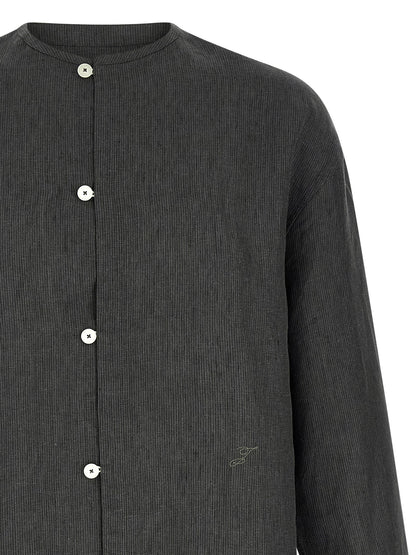 Chemisier Jacquemus en lin gris