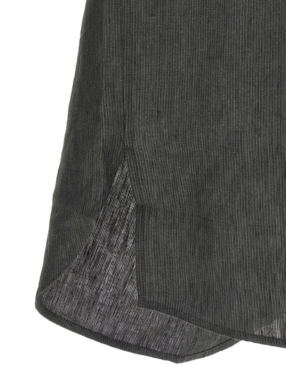 Chemisier Jacquemus en lin gris
