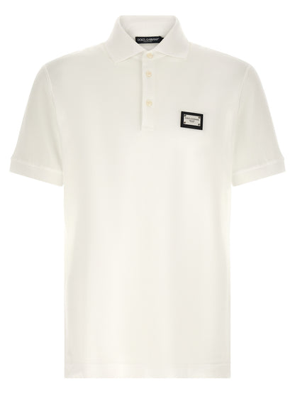 Polo Dolce & Gabbana en coton blanc