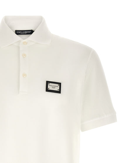 Polo Dolce & Gabbana en coton blanc
