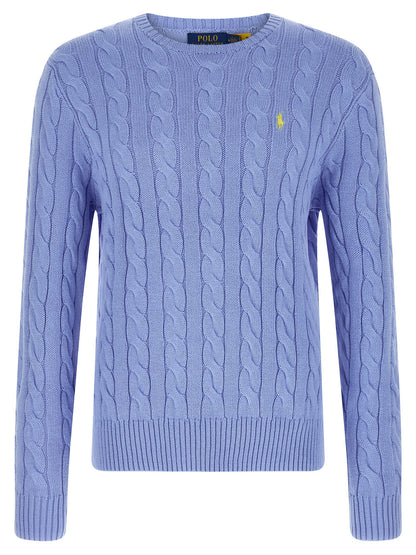 Cardigan Polo Ralph Lauren En Coton Bleu Avec Finition Texturée