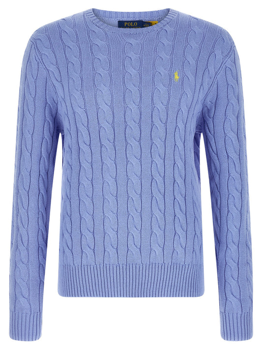 Cáridgan Polo Ralph Lauren En Algodón Azul Con Acabado Texturizado