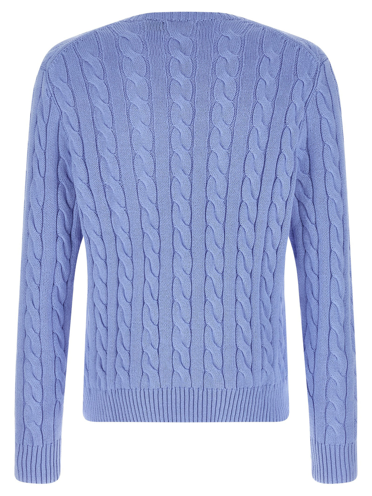 Cardigan Polo Ralph Lauren En Coton Bleu Avec Finition Texturée