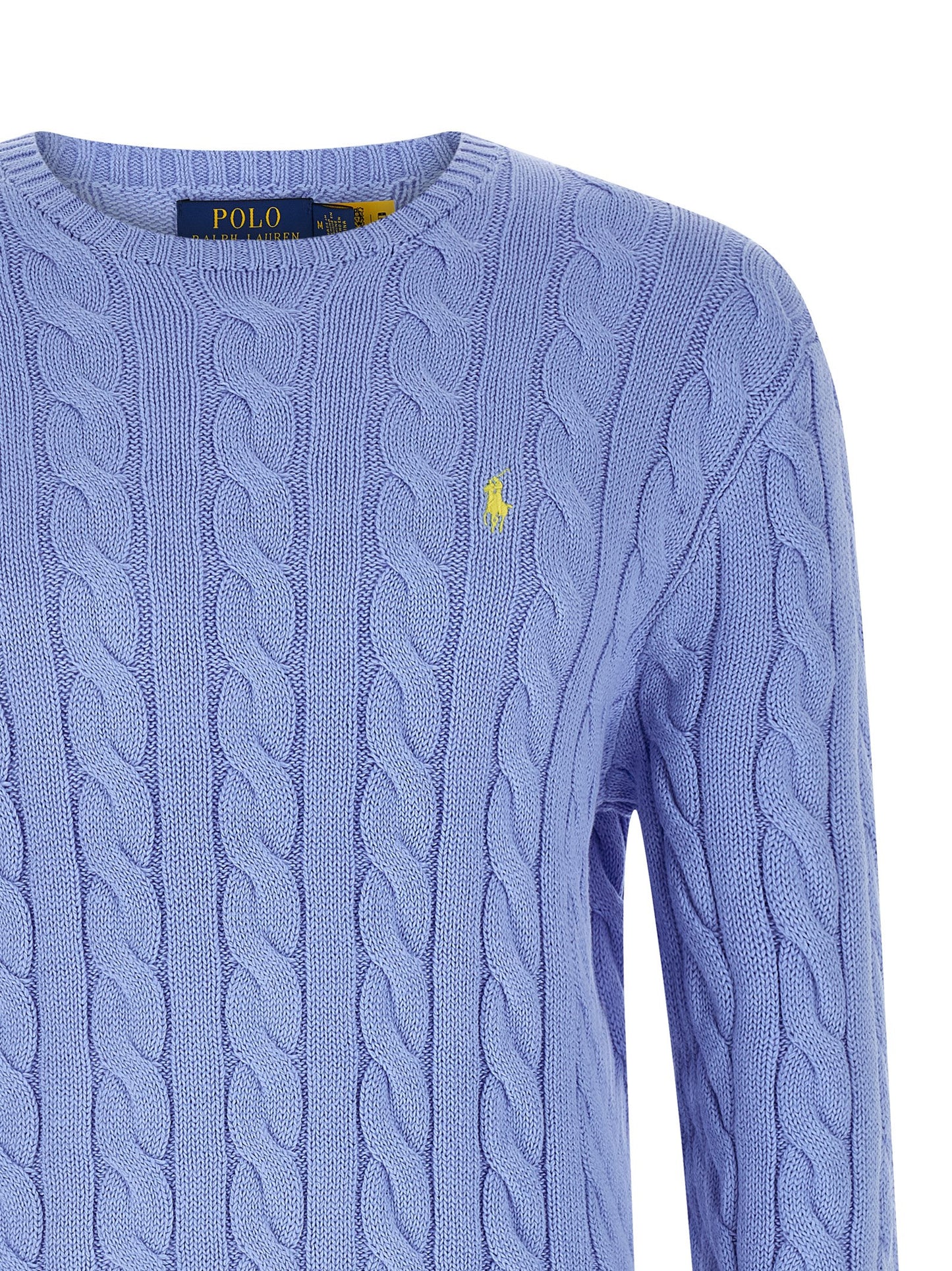 Cardigan Polo Ralph Lauren En Coton Bleu Avec Finition Texturée