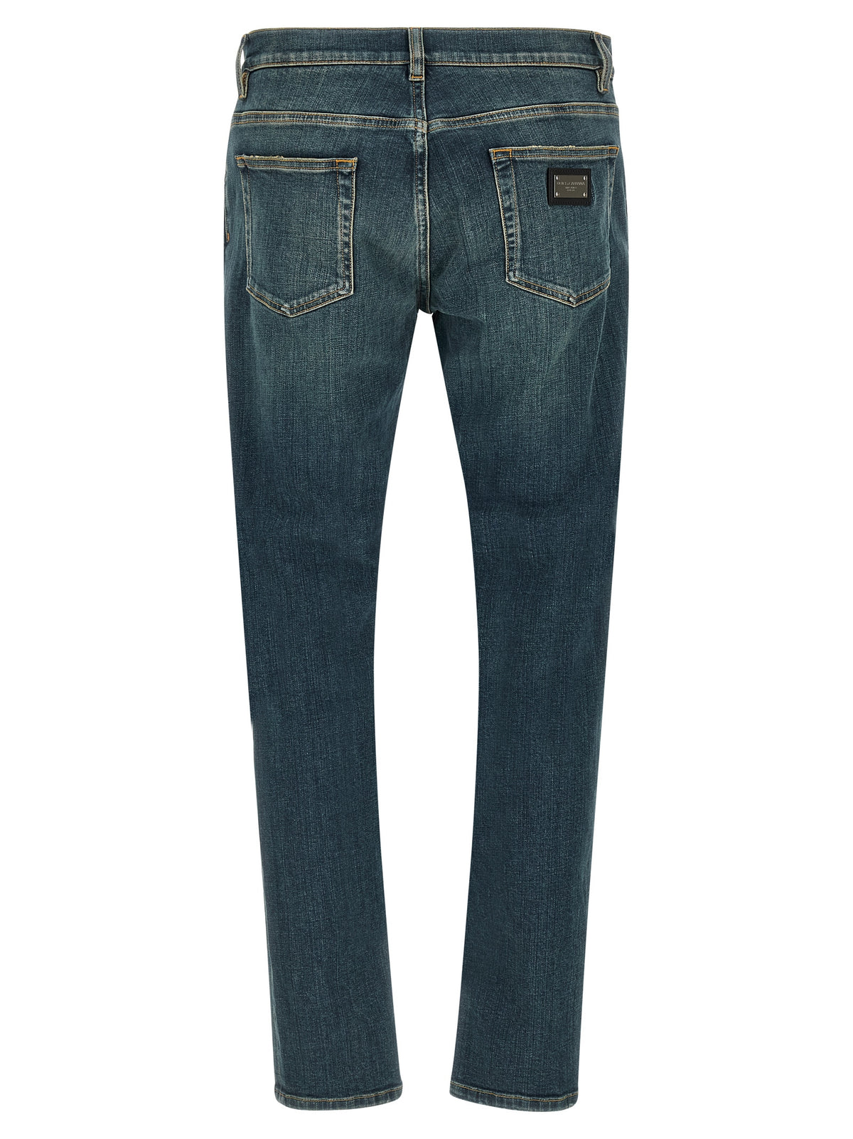 Jean slim en coton bleu Dolce & Gabbana