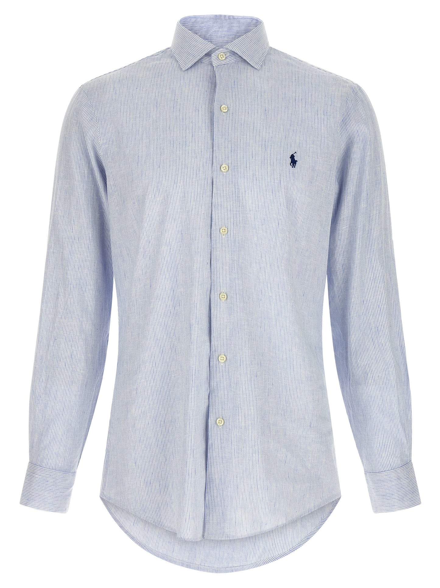 Blusa de lino azul Polo Ralph Lauren