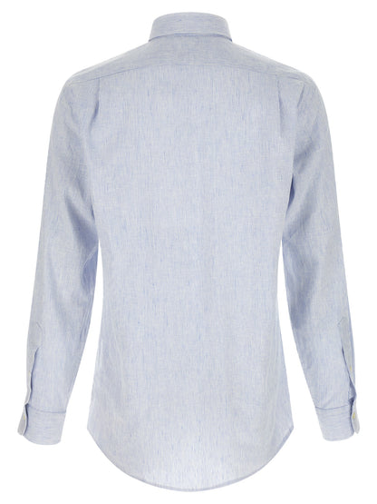Blusa de lino azul Polo Ralph Lauren