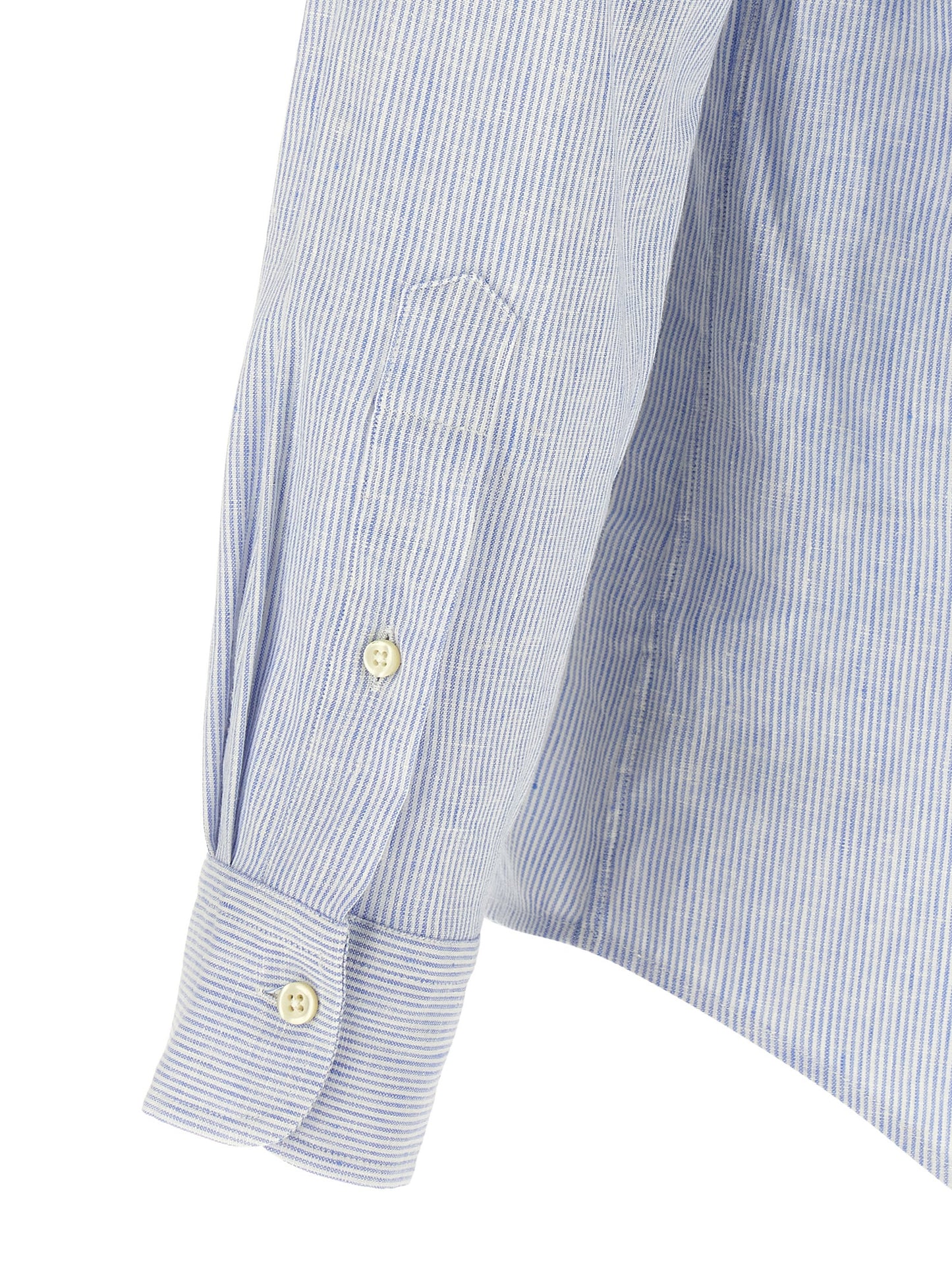 Blusa de lino azul Polo Ralph Lauren
