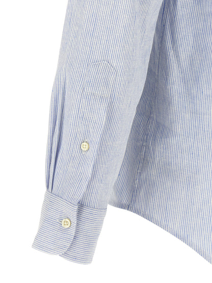 Blusa de lino azul Polo Ralph Lauren