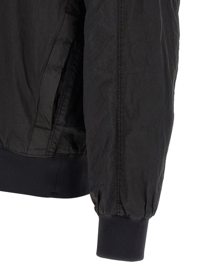 Bomber de poliamida negra Stone Island