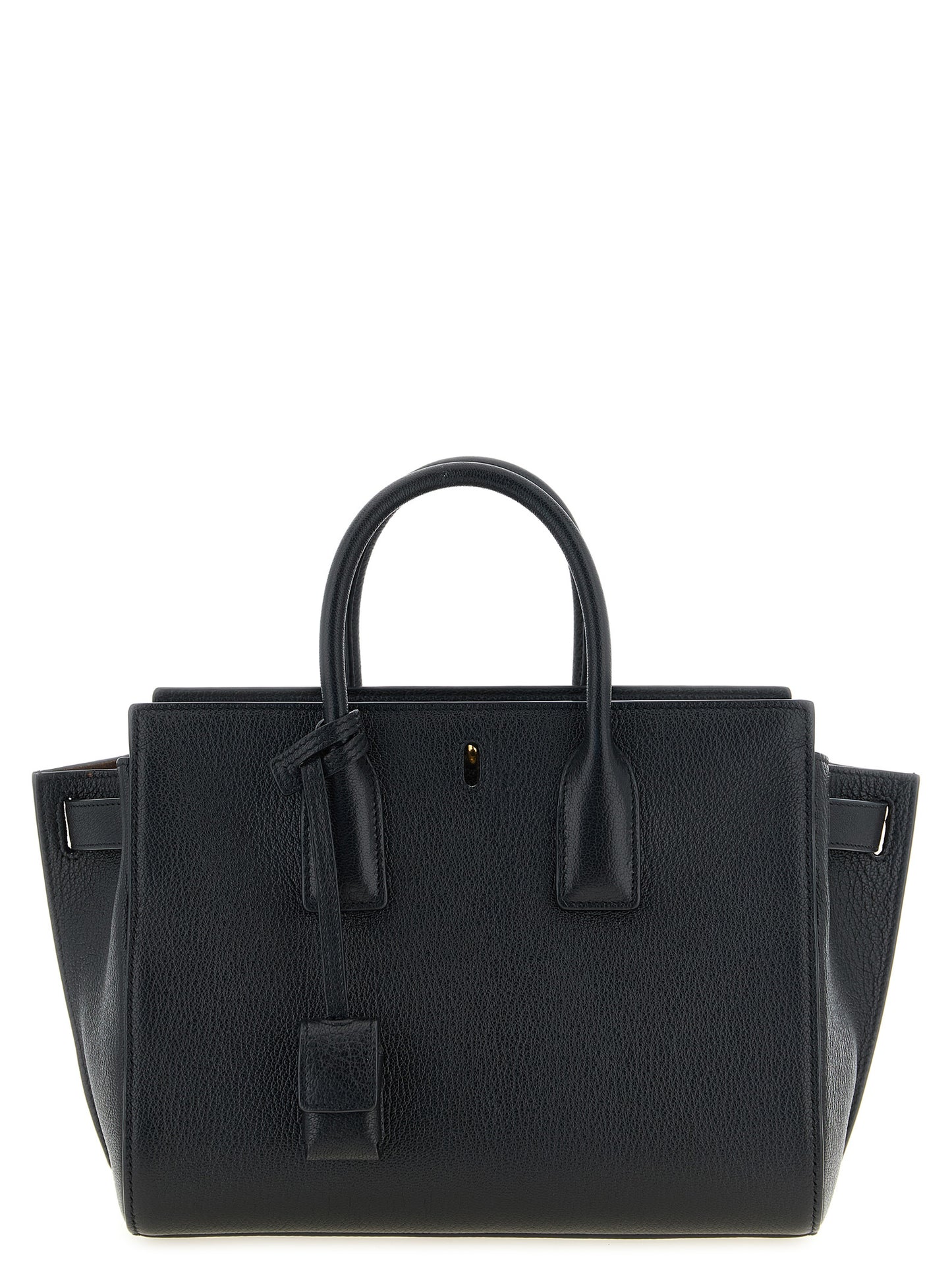 Bolso de mano Saint Laurent de piel de cabra negra
