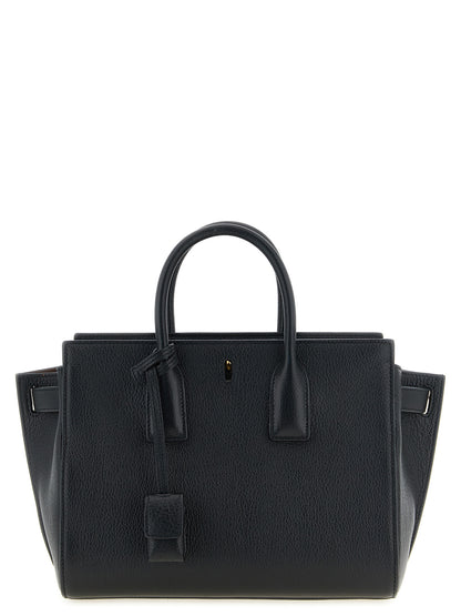 Bolso de mano Saint Laurent de piel de cabra negra