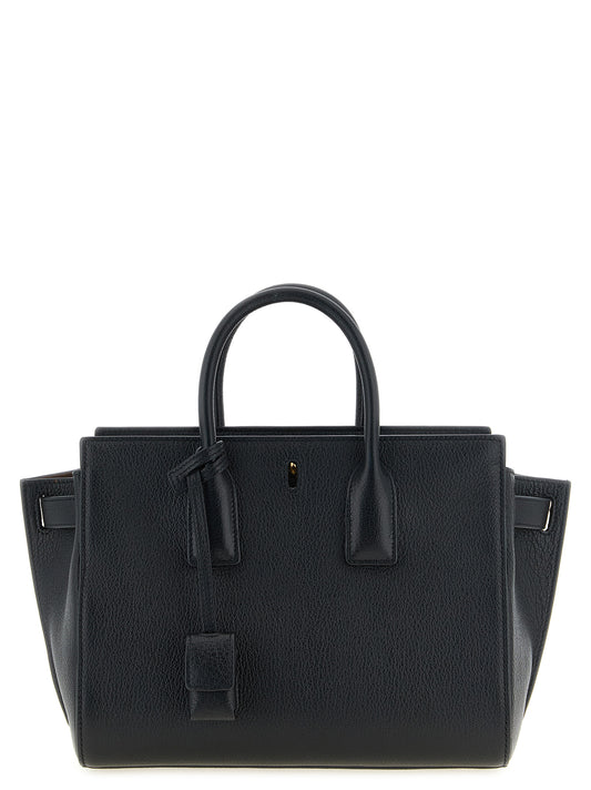 Bolso de mano Saint Laurent de piel de cabra negra