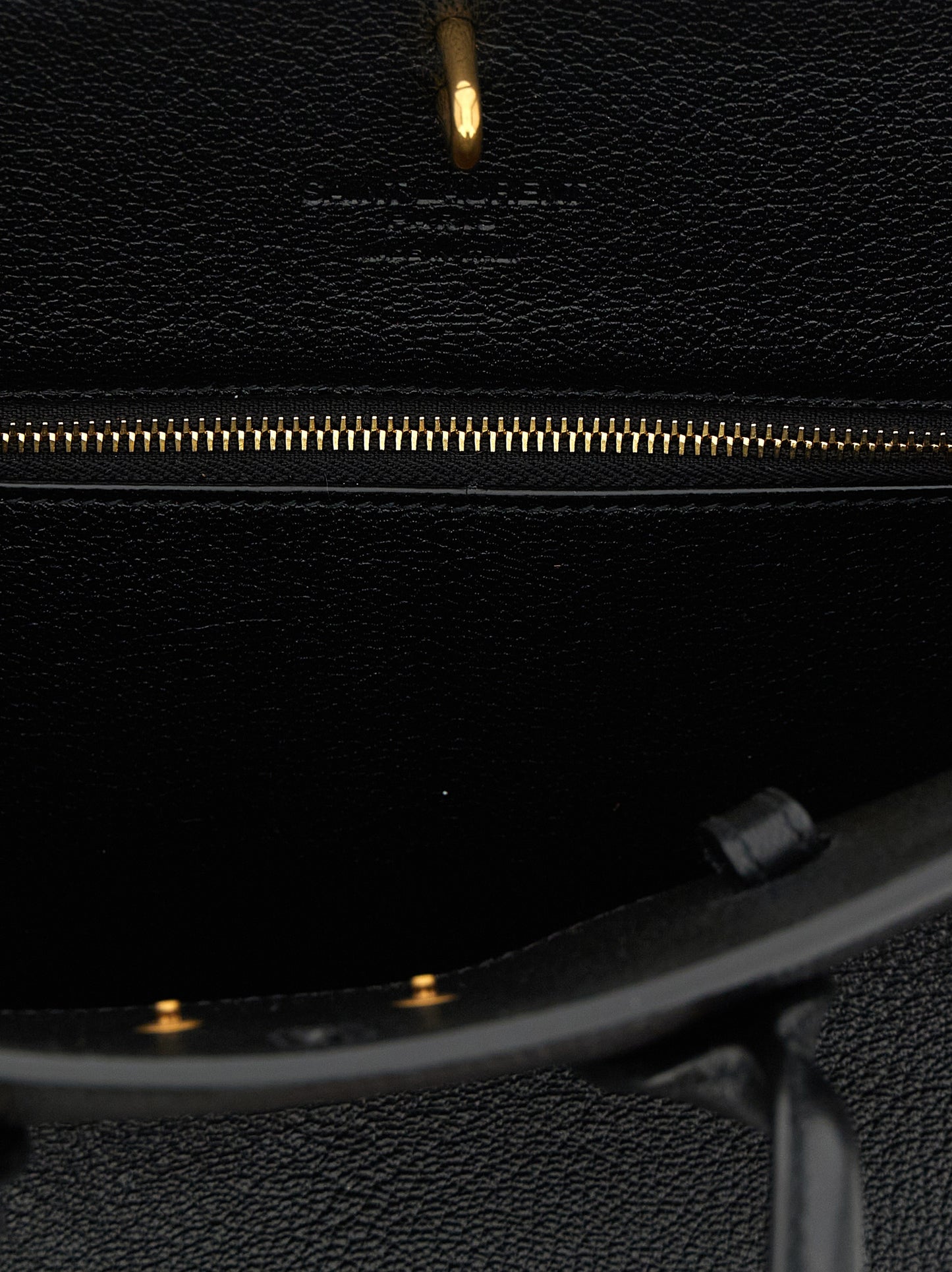 Bolso de mano Saint Laurent de piel de cabra negra