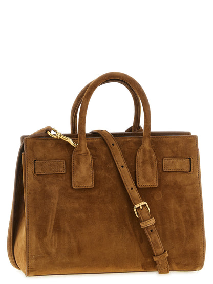 Bolso Saint Laurent de piel de becerro marrón