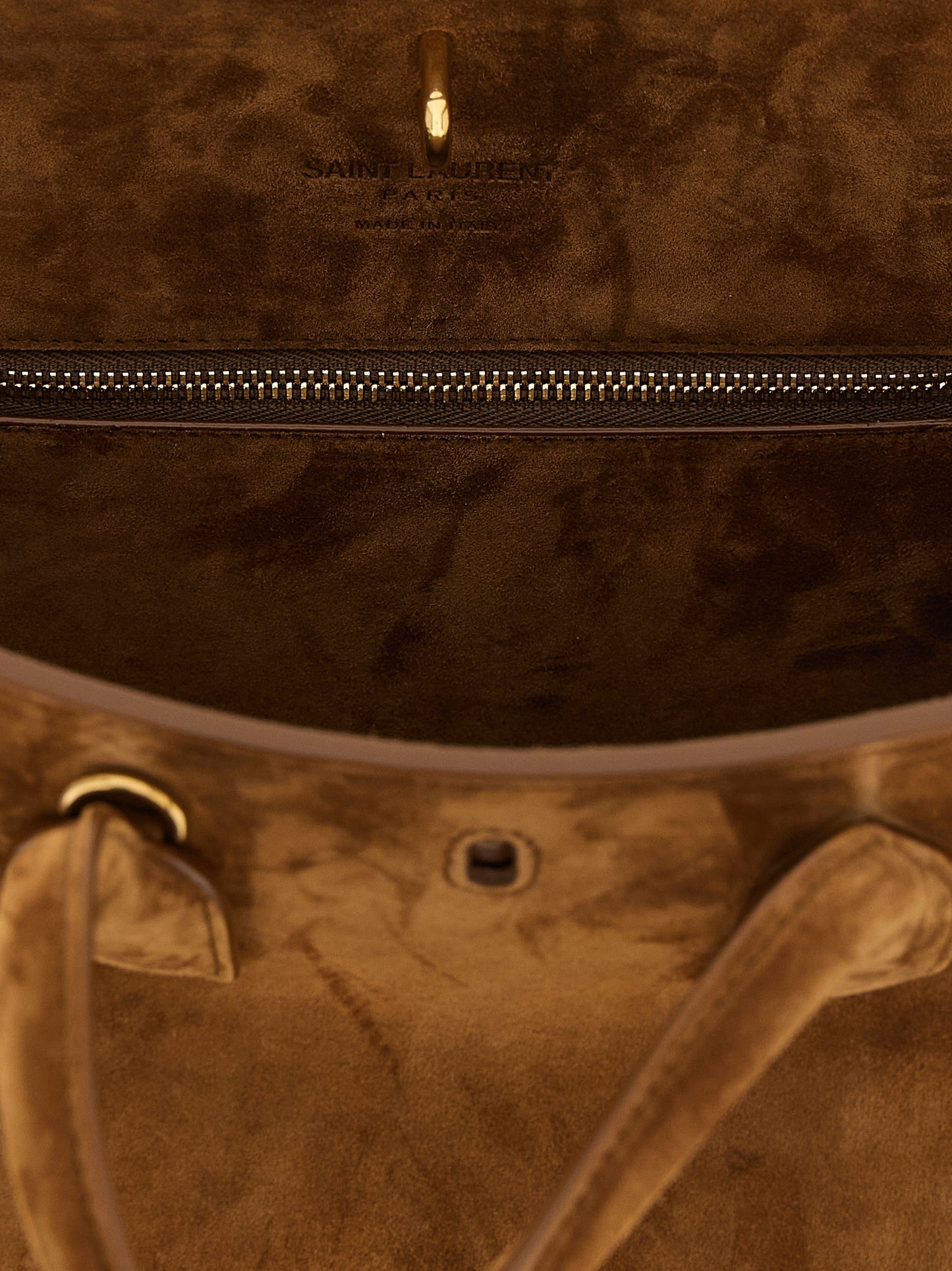 Bolso Saint Laurent de piel de becerro marrón