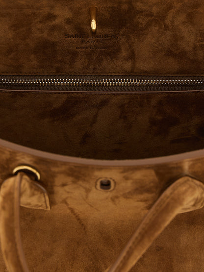 Bolso Saint Laurent de piel de becerro marrón