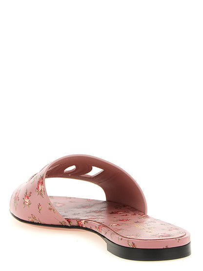 Chanclas Dolce & Gabbana de piel de becerro multicolor