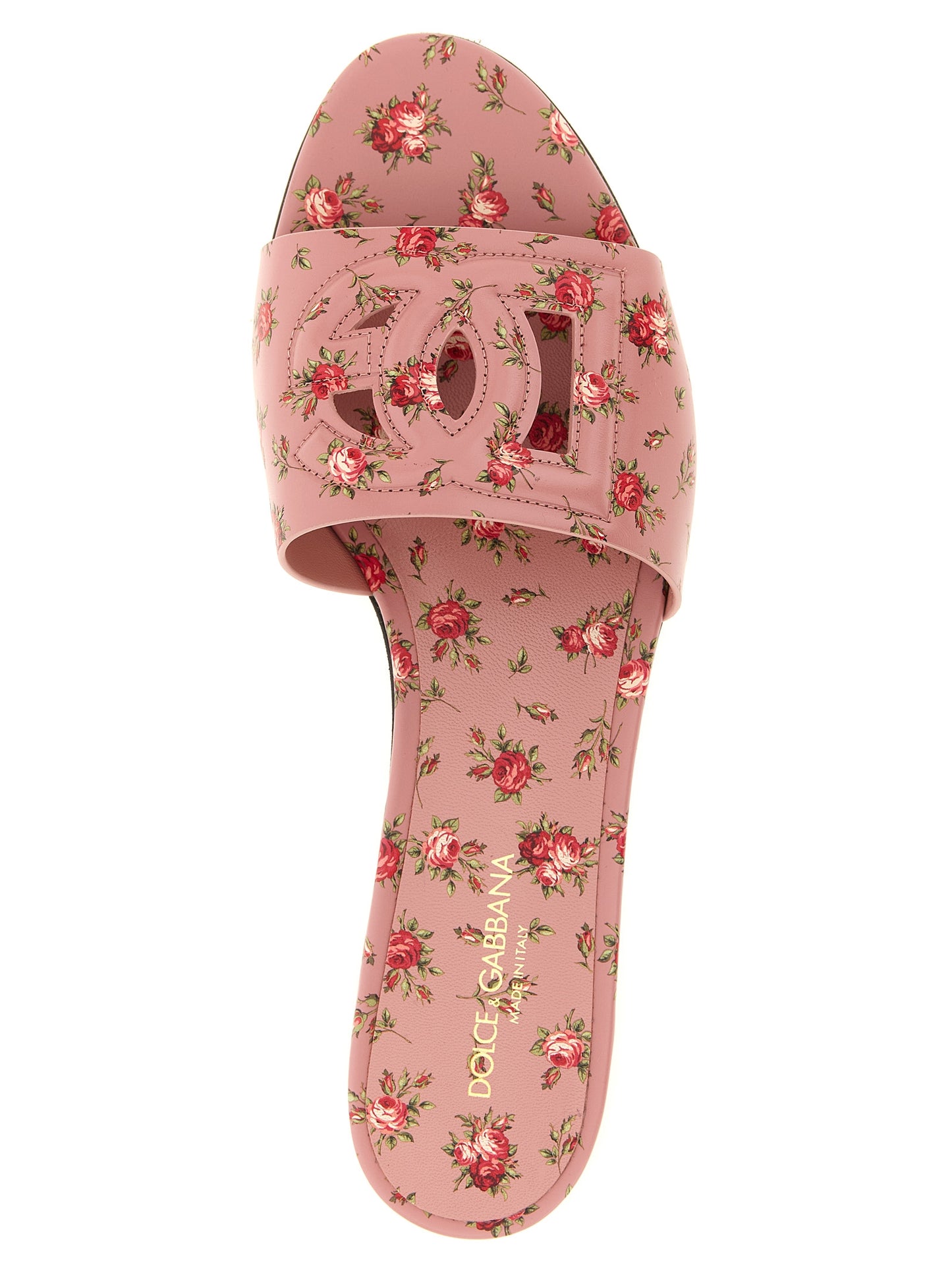 Chanclas Dolce & Gabbana de piel de becerro multicolor