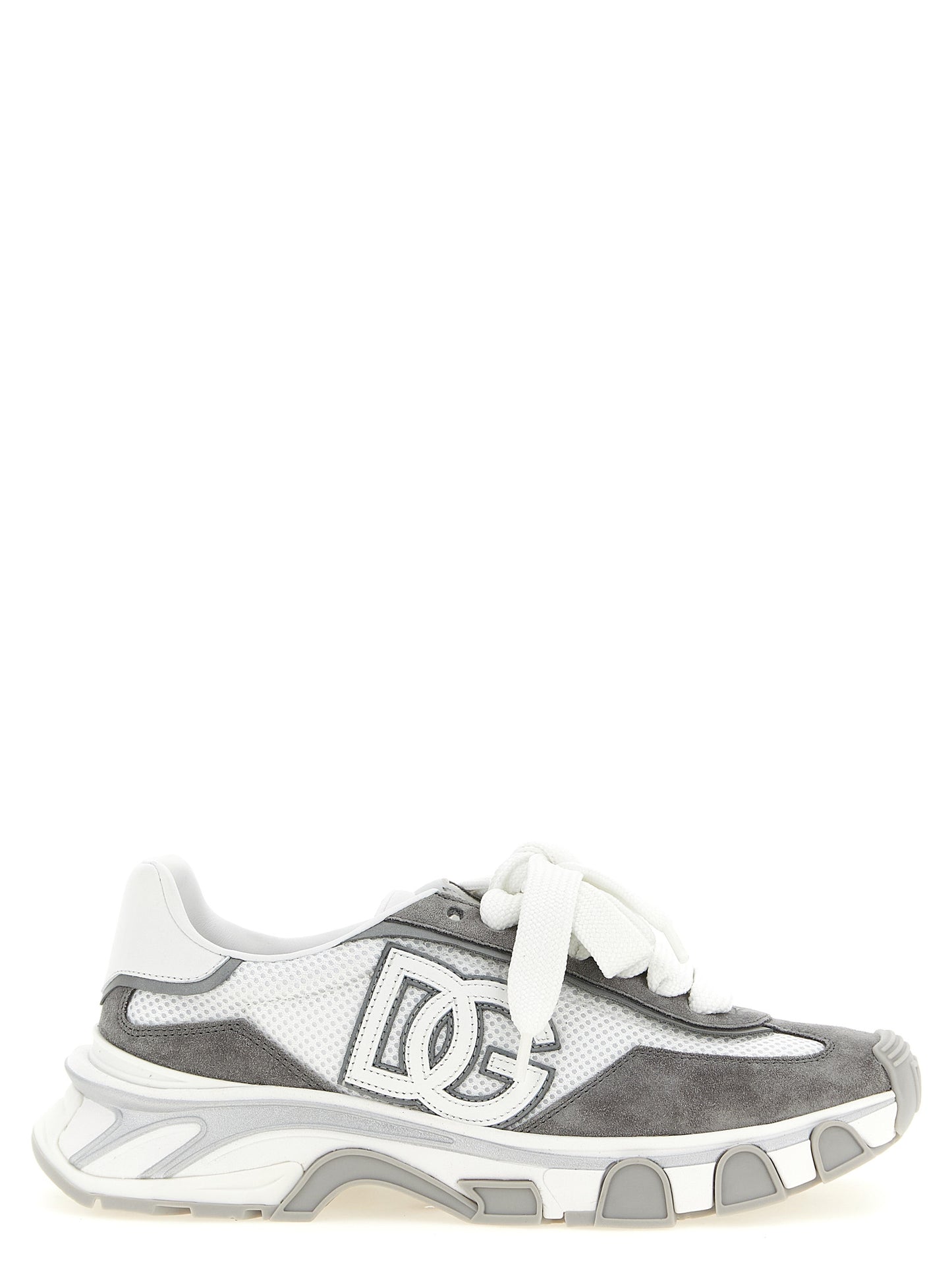 Zapatillas deportivas de poliéster gris Dolce & Gabbana