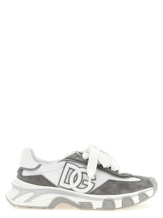 Zapatillas deportivas de poliéster gris Dolce & Gabbana