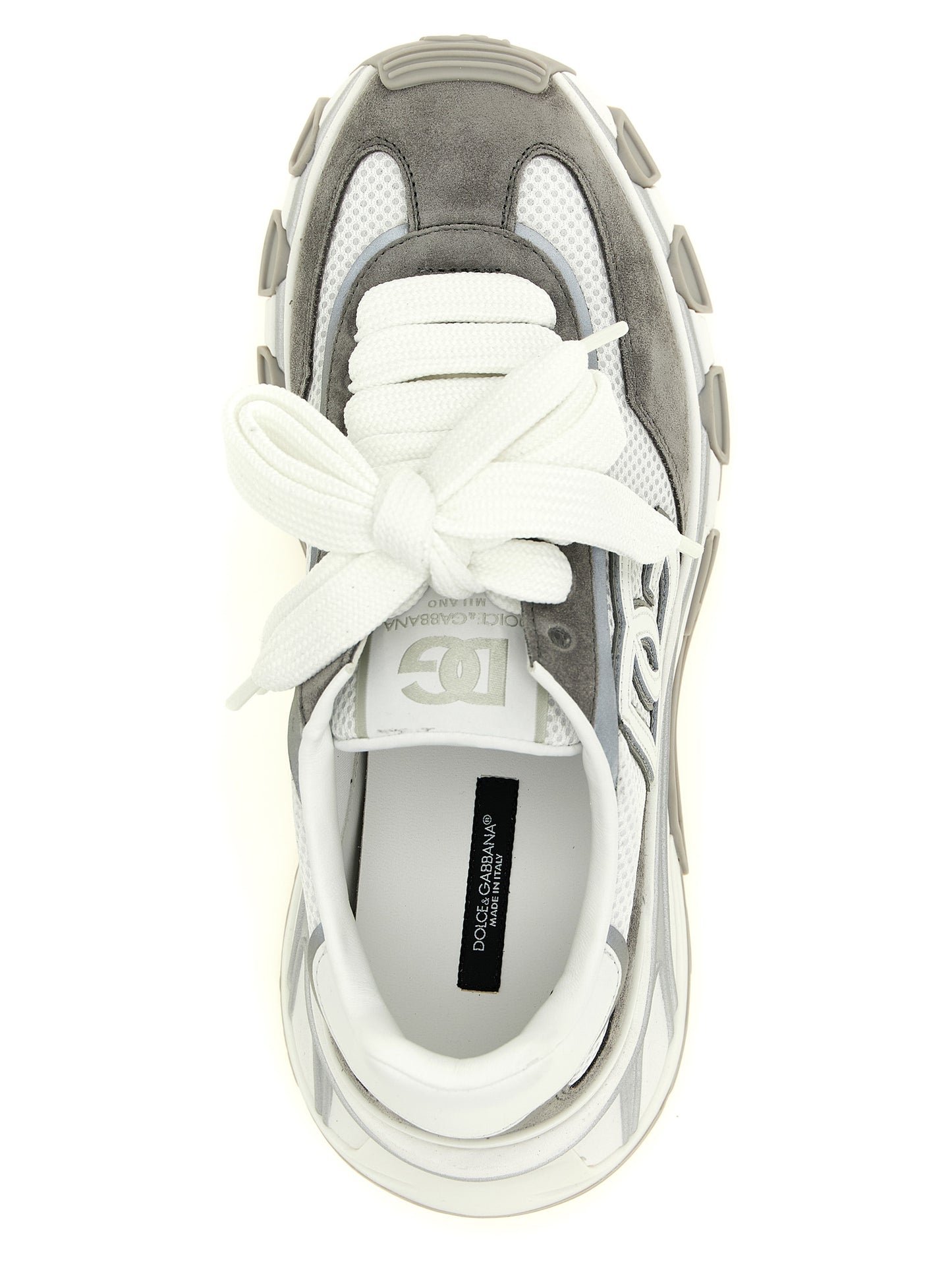 Zapatillas deportivas de poliéster gris Dolce & Gabbana