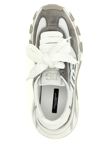 Zapatillas deportivas de poliéster gris Dolce & Gabbana