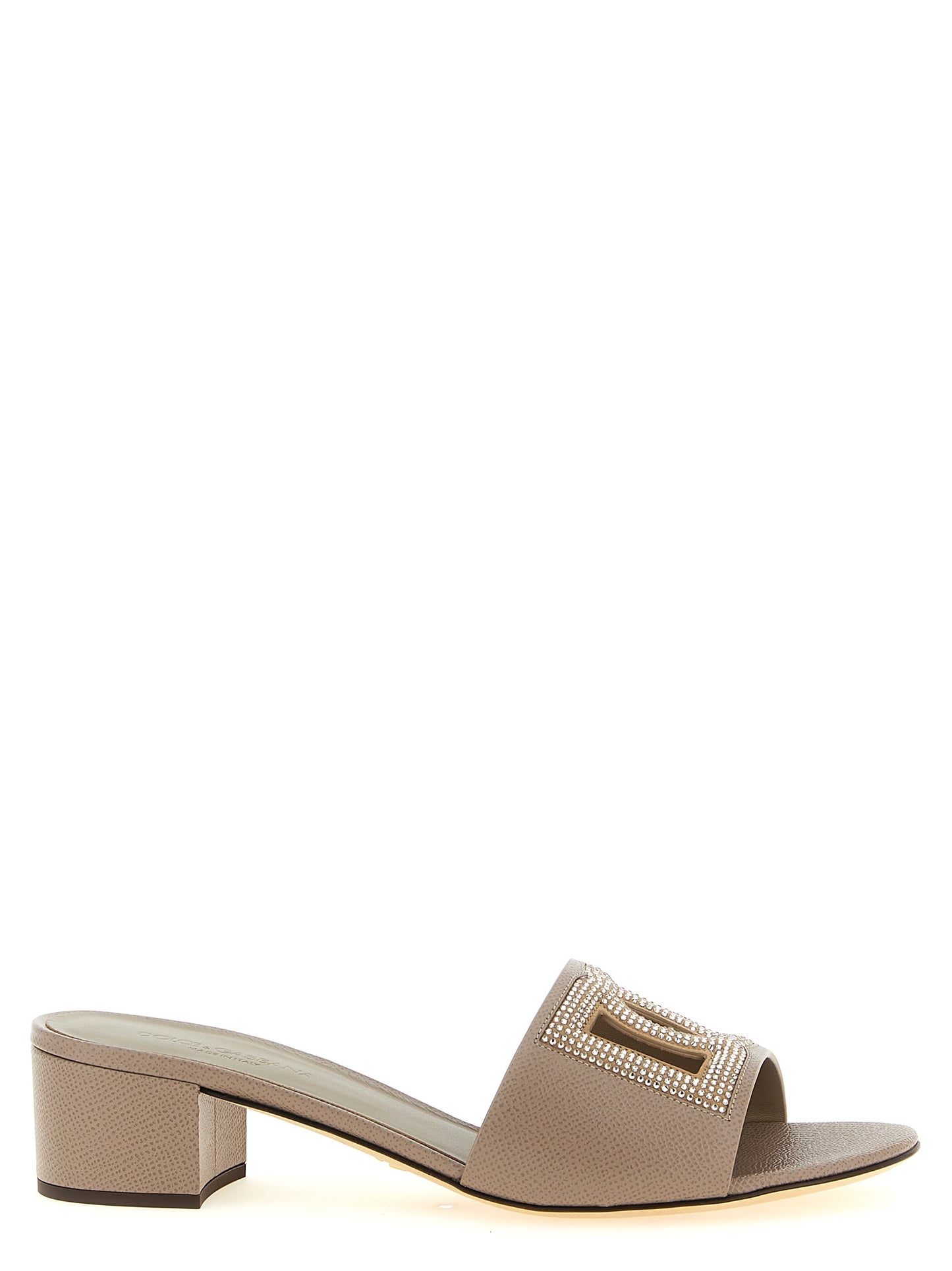 Mules Dolce & Gabbana de piel de becerro gris