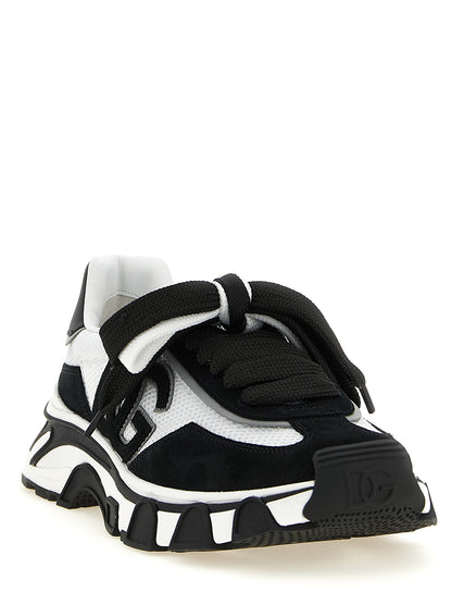 Zapatillas Deportivas De Poliéster Bicolor Dolce & Gabbana