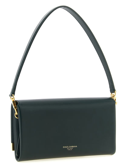 Sac d'épaule bicolore en cuir de veau Marlene Dolce & Gabbana