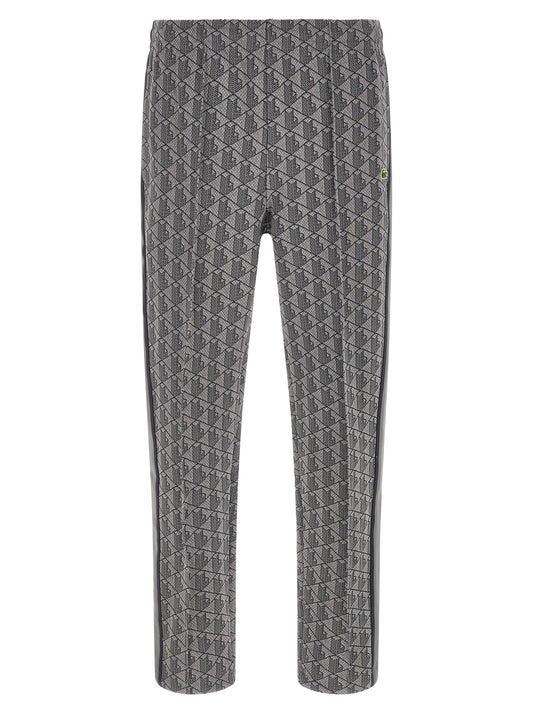 Pantalones deportivos (joggers) de poliéster gris Lacoste