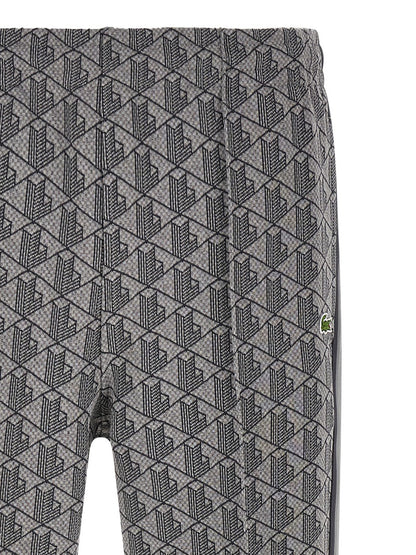 Pantalones deportivos (joggers) de poliéster gris Lacoste
