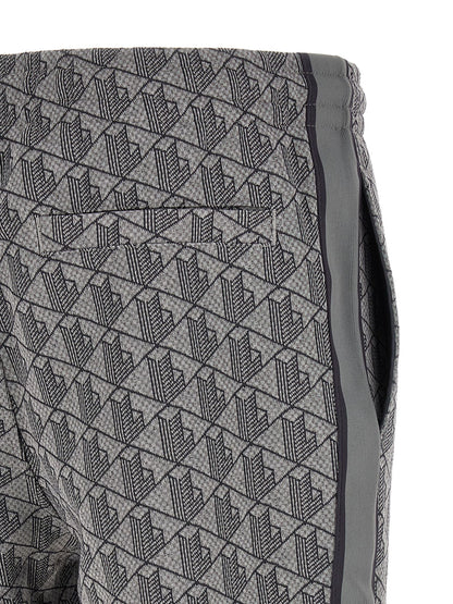 Pantalones deportivos (joggers) de poliéster gris Lacoste