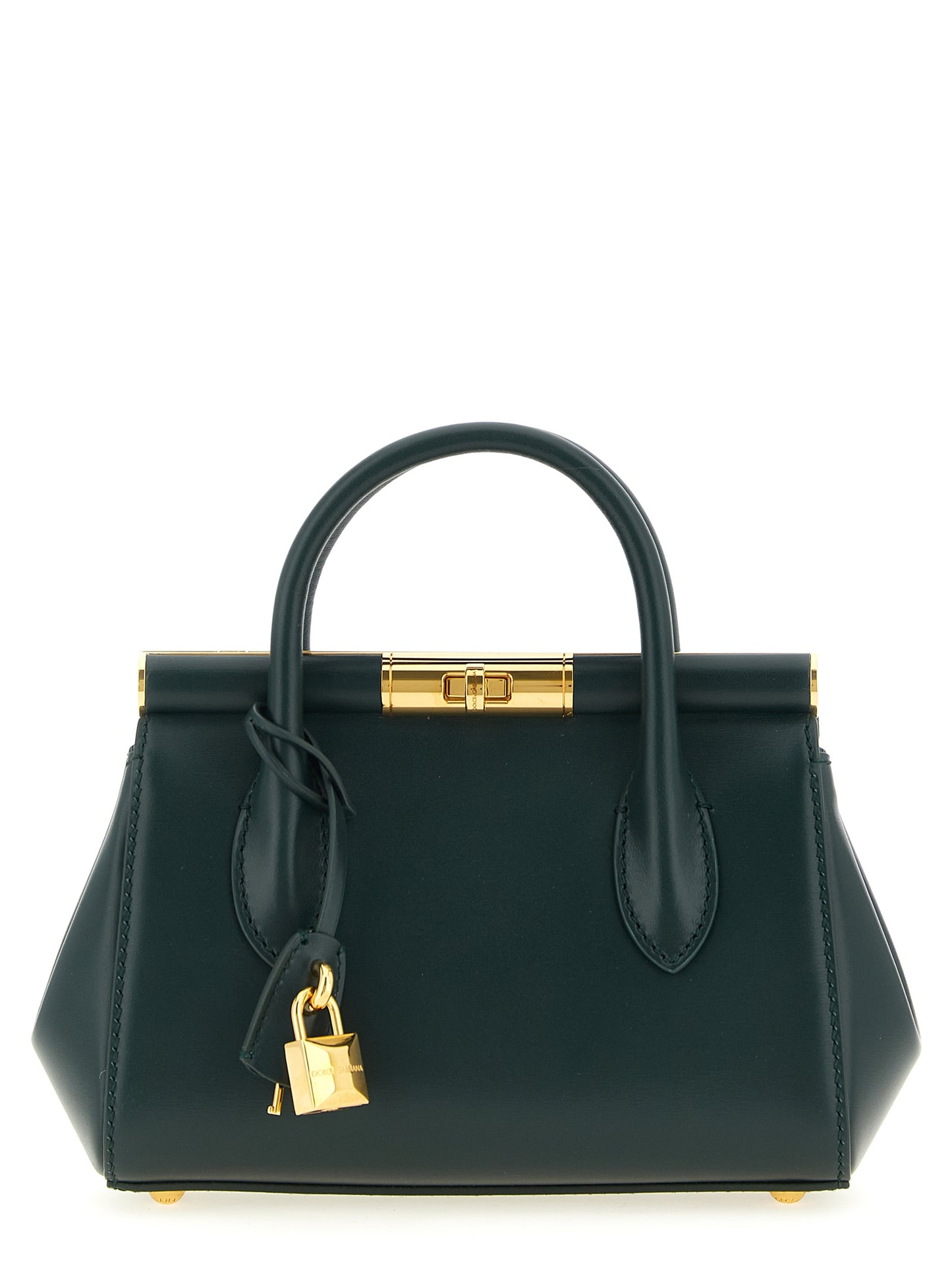Sac à main bicolore en cuir de veau Dolce & Gabbana