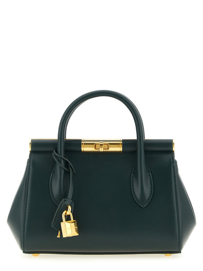 Sac à main bicolore en cuir de veau Dolce & Gabbana