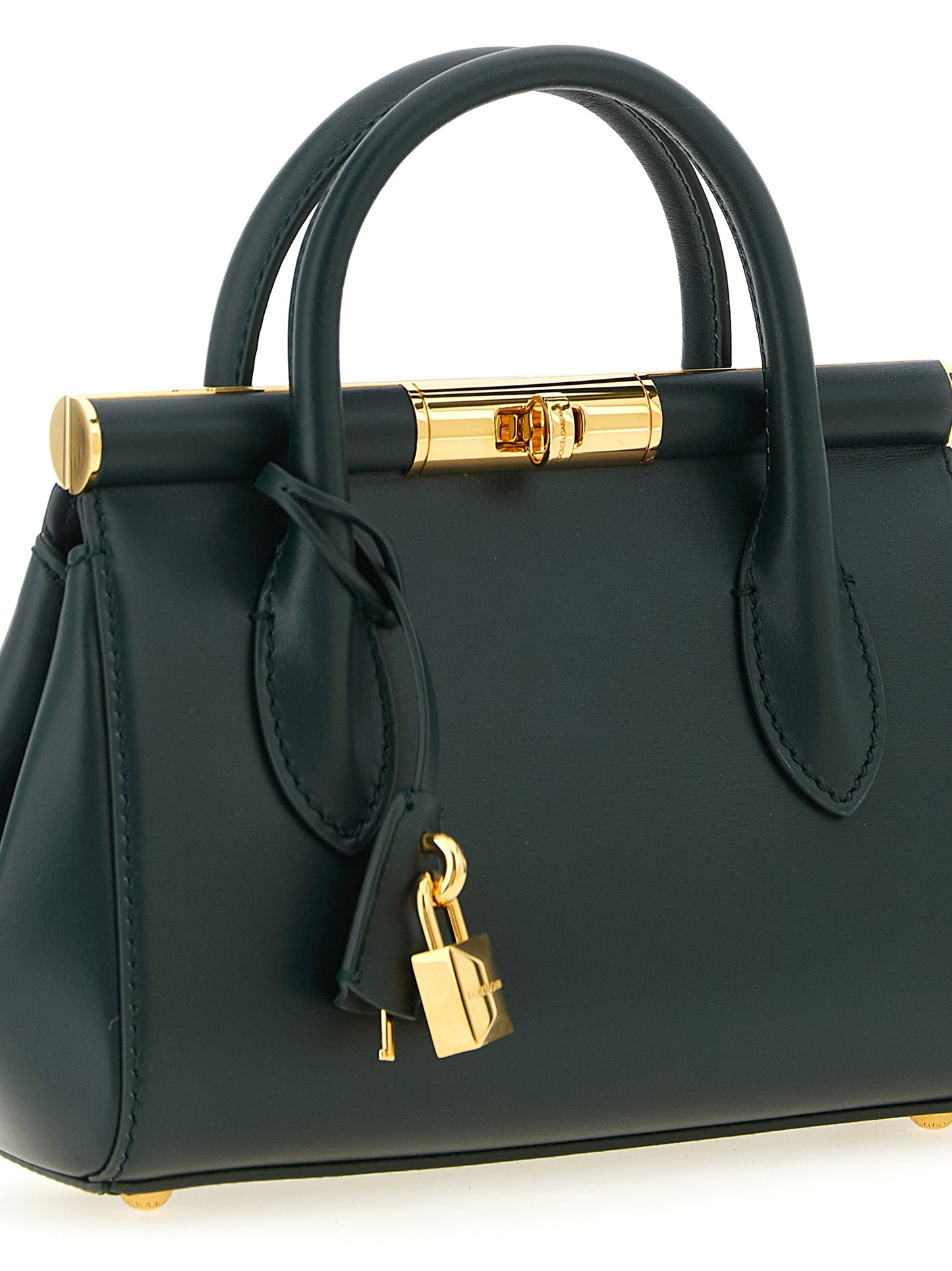 Sac à main bicolore en cuir de veau Dolce & Gabbana