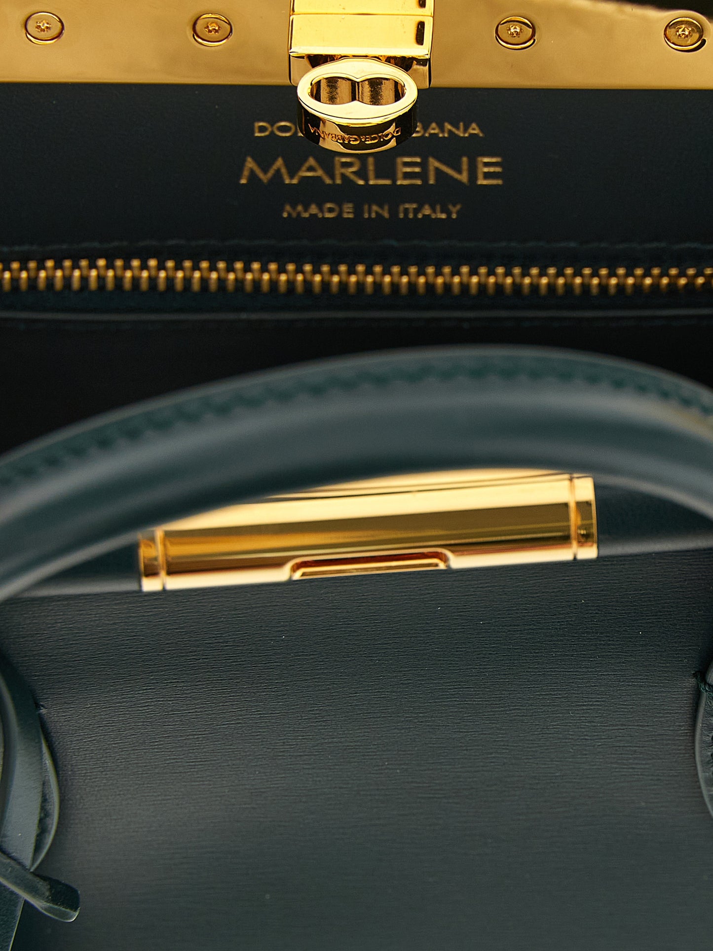 Sac à main bicolore en cuir de veau Dolce & Gabbana